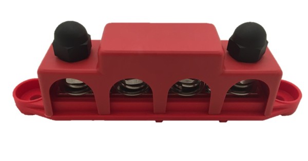 Zenitech - Distribution strip 12 connection points - section 25mm² - Black